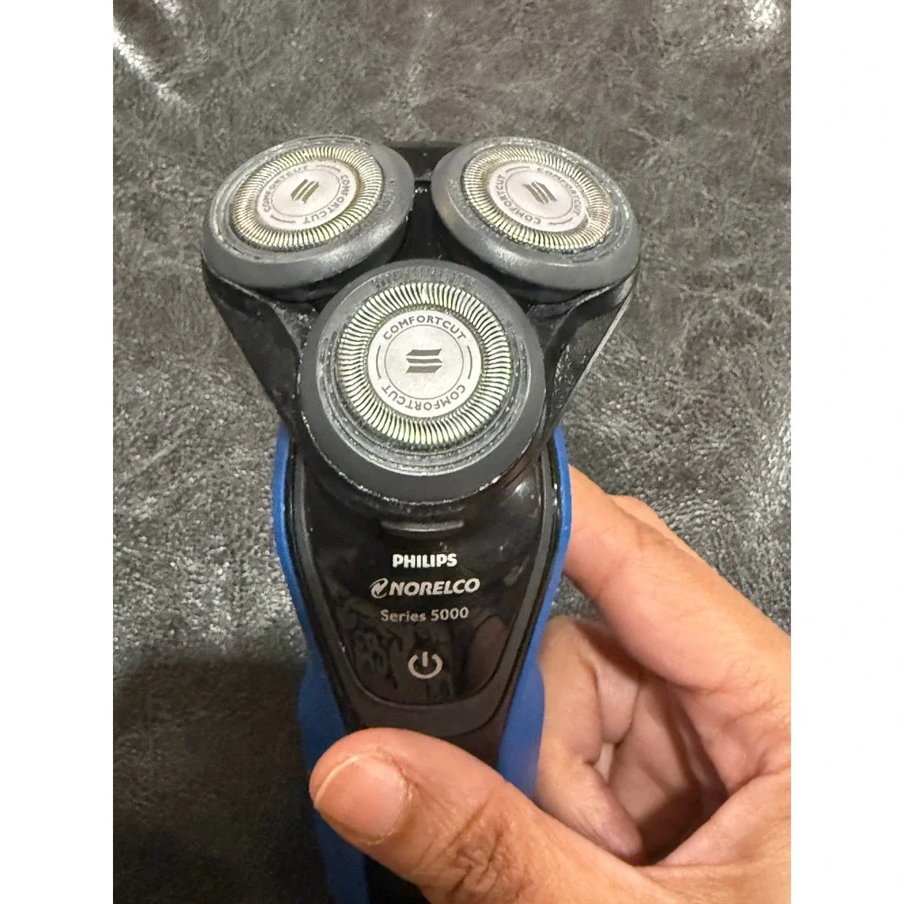 Philips Norelco Series 5000 S5250 Mens Electric‎ Rotary Shaver Blue Black IPX7